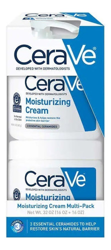 Crema Humectante Cerave 453g C/u Con 1 Dispensador Y Refill