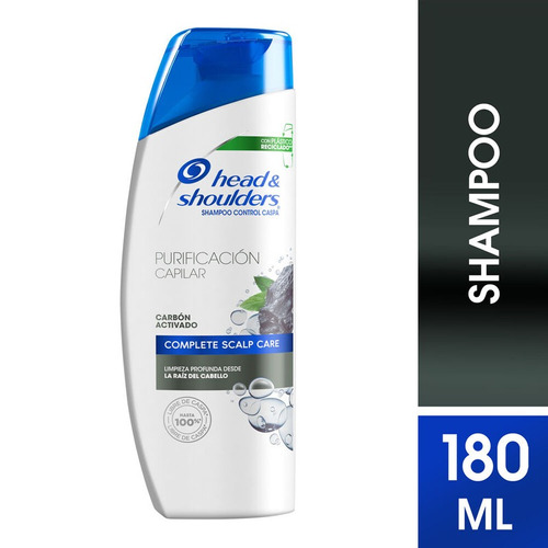 Shampoo Head & Shoulders Control Caspa Carbón Activado 180ml