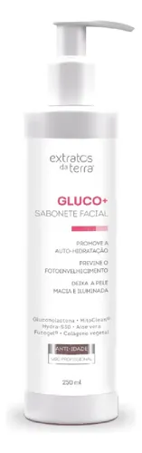 Sabonete Facial Anti-idade Gluco+ 250ml - Extratos Da Terra Tipo ...