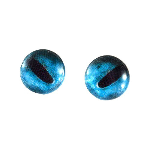 10 mm Espejo Azul Pulpo Vidrio Ojo Nautical Muñeca Irise Art