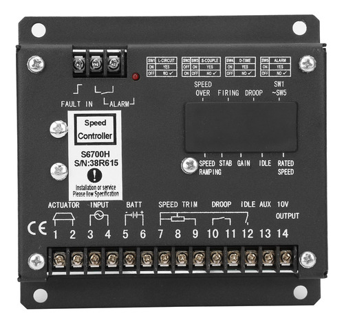 Panel De Control Del Generador Electrónico Del Controlador D