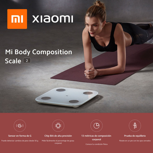 Xiaomi Mi Body Composition Scale 2, Báscula Smart Digital Bt
