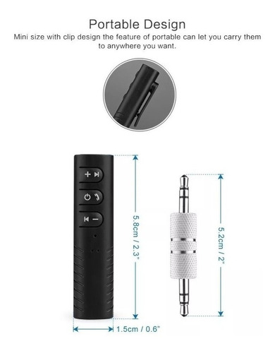 Receptor Bluetooth Audio Kanji Con Bateria Kj-ac03
