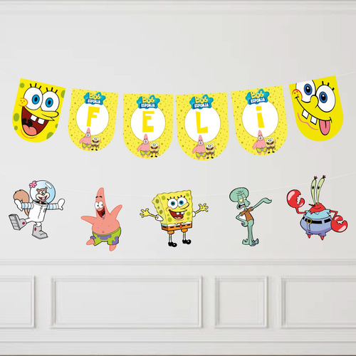 Kit Imprimible Personalizado Cumpleaños Bob Esponja