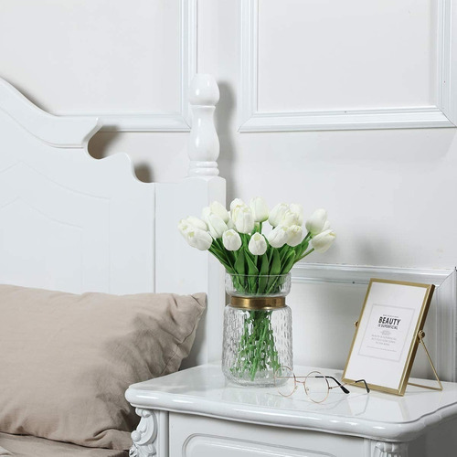 De 30pzs Flores Artificial Tulipanes Decoración Fiesta Boda