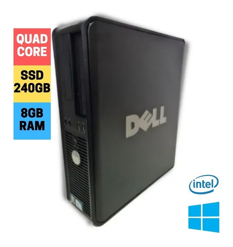 Imagem 1 de 6 de Cpu Dell Optiplex 380 / Quad Core/ 8gb Ddr3 /  Ssd 240gb