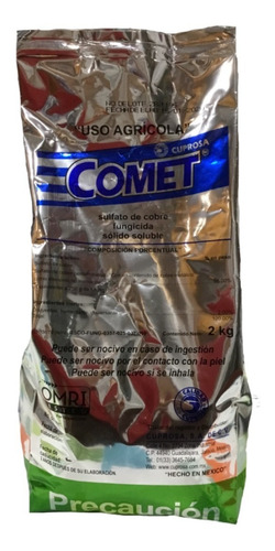 Bolsa 2kg. Sulfato De Cobre Comet/cuprosa 