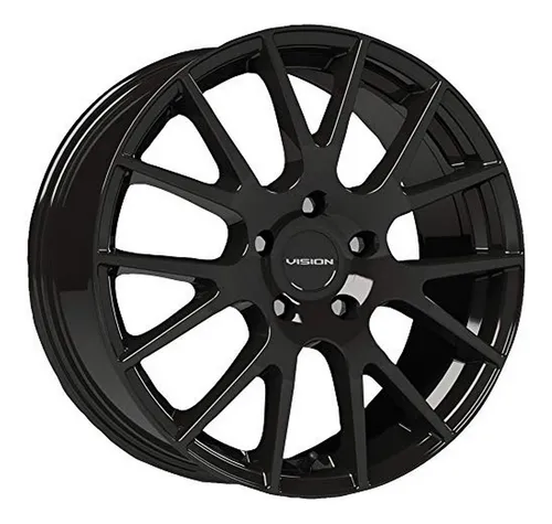 Llanta Vision 18 Hellion +40mm Negra Brillante 17