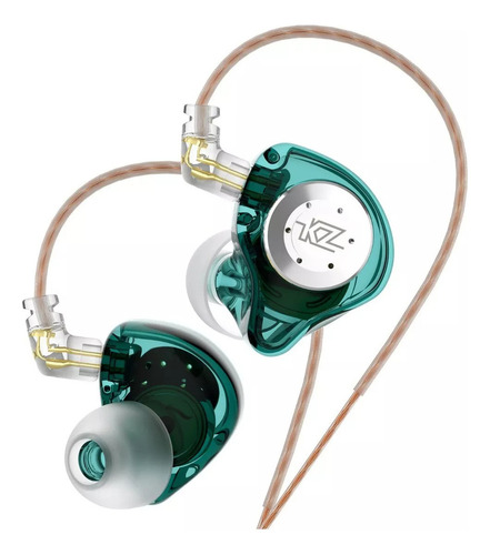 Auriculares Kz Edx Pro Sin Micrófono Color Cian Cian
