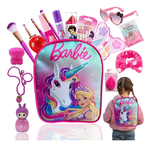 Kit Maquiagem Infantil Completo Com Bolsa Unicornio