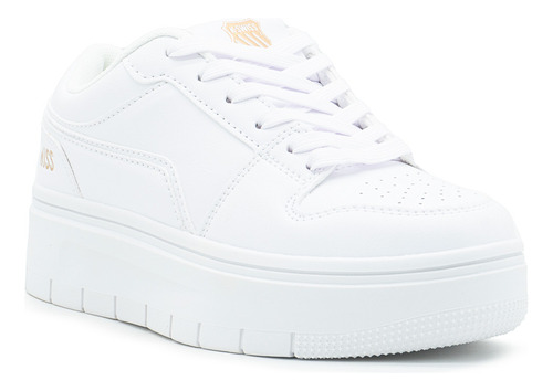 Tenis Para Mujer K-swiss® Con Plataforma Aster Cómodos Color Blanco