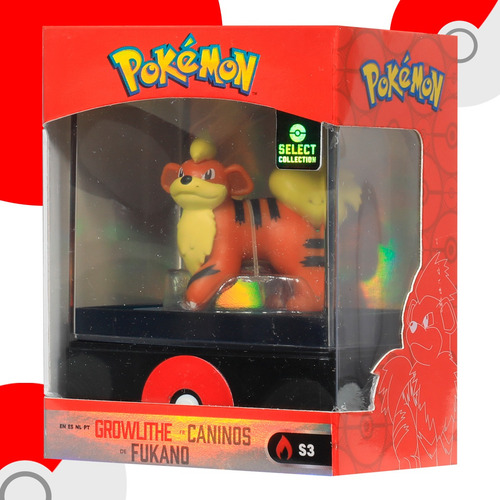 Pokemon Select Growlithe Figura De Coleccion Original