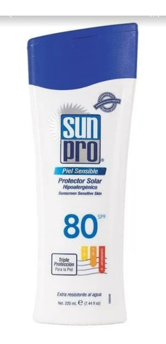 Bloqueador Sun Pro Factor 80 X 220 Ml - mL a $209