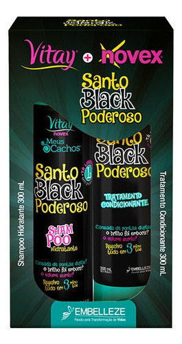 Dúo Santo Black Poderoso Novex 