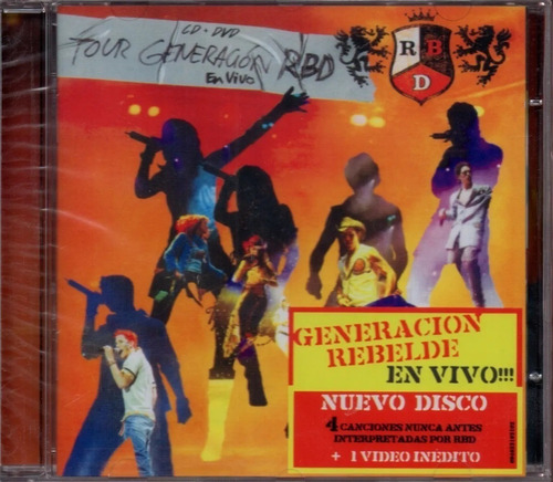 Cd Rbd Tour Generación Rebelde En Vivo