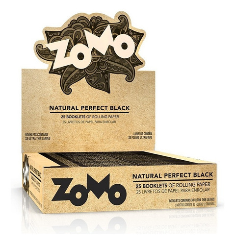 Zomo natural perfect  king size caixa sedas 25 livretos