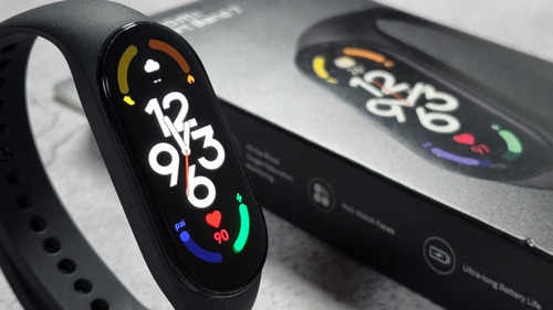Imagen 7 de 10 de Smartwatch Reloj Inteligente Xiaomi Mi Band 7 + Malla + Film