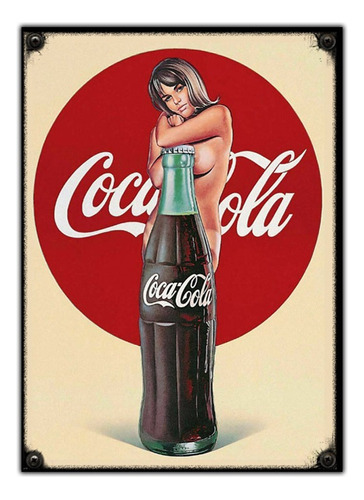 #179 - Cuadro Vintage 21 X 29 Cm / No Chapa Coca Cola Cartel