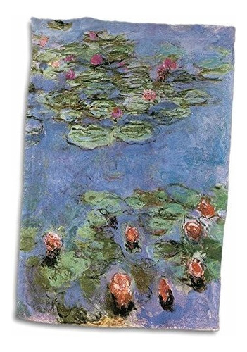 Lirios De Agua De Rosas En 3d De Claude Monet C. 1914-1917 