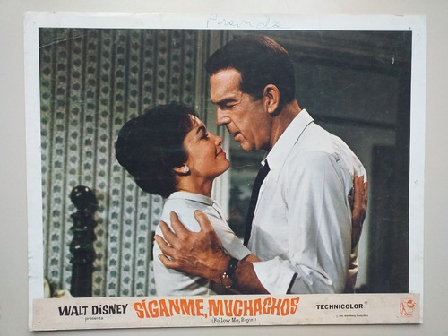 Síganme, Muchachos- 4 Lobby Cards Cine Disney 1966 Grandes *