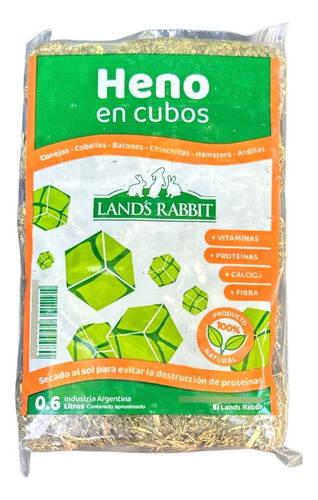 Heno En Cubos X0.6lts X10unidades