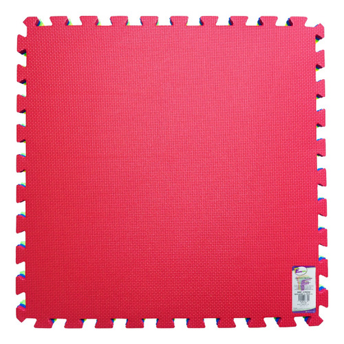 Tapete Piso Foamy Armable 62x62 Cm 4 Colores Color Rojo, Amarillo, Verde Y Azui