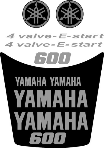 Calcomanías Xt Pulmon Yamaha 4 Valve - E - Start Rotulado 