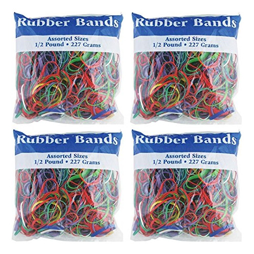 Bandas De Goma De Colores Surtidos Bazic, 227 G/0.5 Lb ...