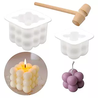 Paquete De 3 Moldes Velas Mazo, Moldes Velas Hechos Man...