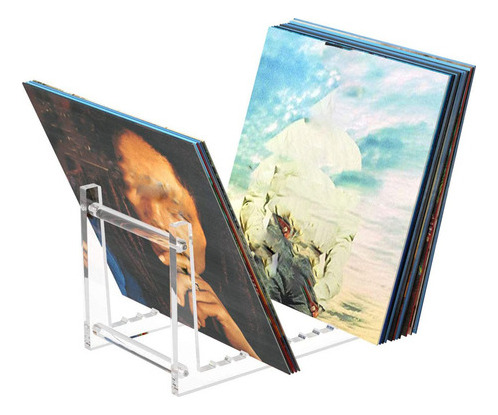 * 1 Porta Discos De Vinilo Transparente For Almacenamiento