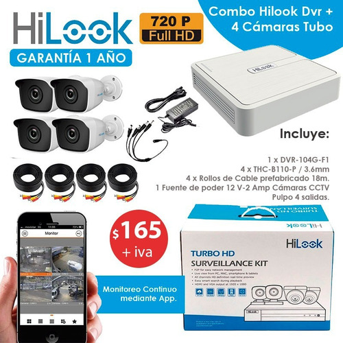 Imagen 2 de 4 de Camaras De Seguridad Hikvision 5mp 4k Tubo Domo Varifocal