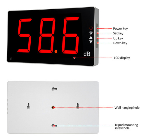 Nível De Monitoramento De 30-130db Montado No Som Do Medidor