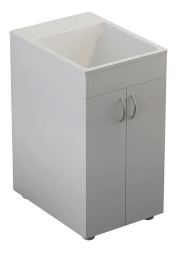 Imagen 1 de 5 de Mueble Lavadero Ferrum Traful Blanco Melamina Xlpa 50 Cm