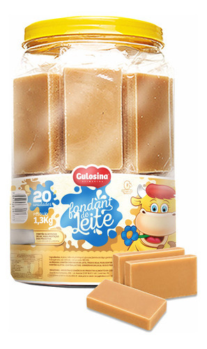 Doce De Leite Tradicional Fondant De Leite 1,300kg Gulosina