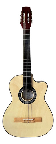 Guitarra Acústica Curva Richard Paquete Básico De Accesorios Color Vino Orientación De La Mano Derecha
