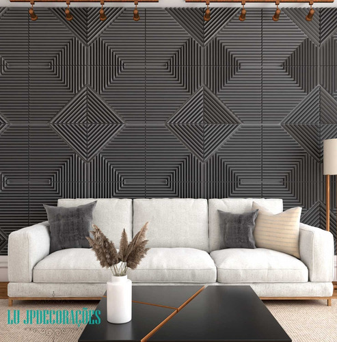 Imagem 2 de 10 de Placas Alto Relevo Ilove3d Revestimento-3d Interno/externo