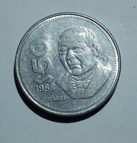 Moneda México 50 Pesos Benito Juarez (Usado)