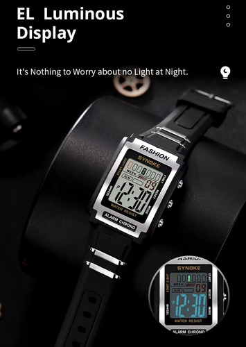 Reloj Electronico Deportivo Rectangular