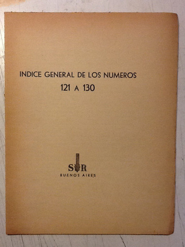 Sur. Índice General De Los Números 121 A 130