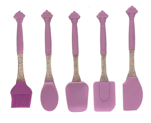 Utensilios De Silicona Set 5 Unidades Repostería - Sheshu