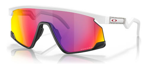 Óculos de sol Oakley BXTR L armação cor matte white, lente rosa de bio-matter standard - OO9280