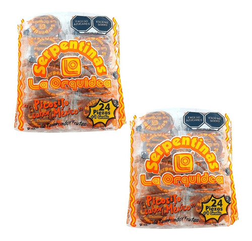 2 Pack - Tamarindo Serpentina Orquidea 25 Piezas