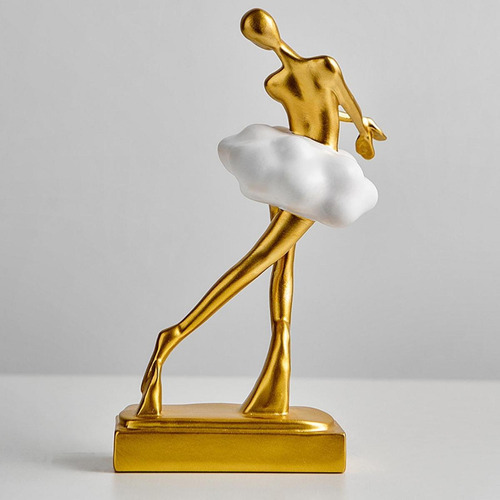 Estatua De Bailarín De Ballet Ornamento De Altura 22 Cm