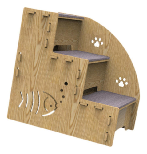 Escalera Para Perros Y Cachorros, 3 Escalones,