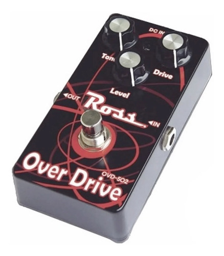 Ross Ovd-502 - Pedal P/ Guitarra Overdrive C/tono-level-gain Color Negro
