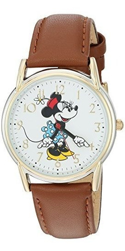 Reloj Disney Minnie Mouse Con Dos Tonos Cardiff Aleacion, Co