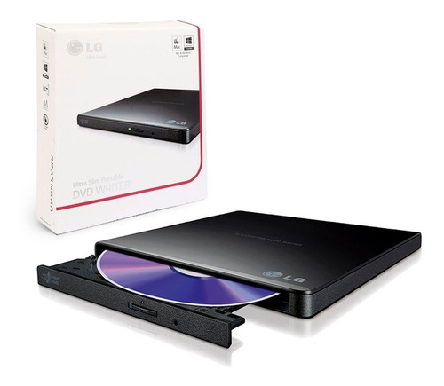 Imagen 4 de 7 de Grabador Externo Dvd/cd LG Pg65 Slim Usb - Negro Lector Cd