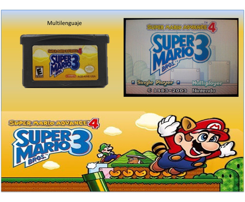 Juegos Nintendo Game Boy Advance Gba Super Mario Bros 3