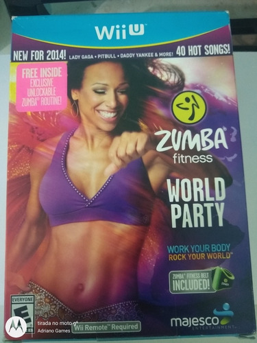 Zumba Fitnes World Party Inclui Acessório Original Wii U