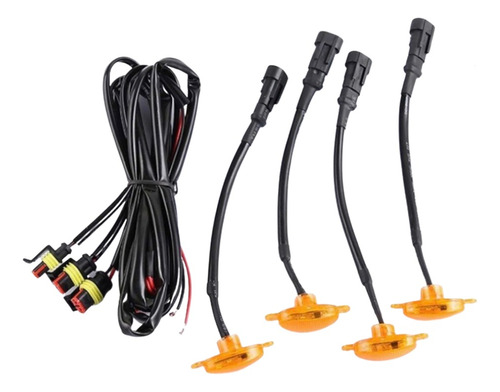 Luces Led Kit Ámbar Parrilla Carro Camioneta Universal 12v